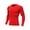 Red-1, variant on Men'S Compression Shirts Long Sleeve Workout Gym T-Shirt Running Top Quick Dry Sports Baselayer Undershirts Crewneck
