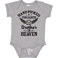 thumbnail image 3 of Inktastic Handpicked for Earth by My Brother in Heaven Angel Wings Boys or Girls Baby Bodysuit, 3 of 5