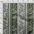 thumbnail image 2 of oneOone Cotton Poplin Dark Green Fabric Stripe,Floral & Paisley Diy Clothing Quilting Fabric Print Fabric By Yard 56 Inch Wide, 2 of 4