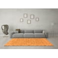 thumbnail image 3 of Ahgly Company Indoor Round Abstract Orange Modern Area Rugs, 8' Round, 3 of 4
