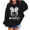 thumbnail image 4 of Little Girls Hoodie Casual Jacket with Long Sleeves Printed Sweatshirt Outerwear Size 7T ,White, 4 of 9