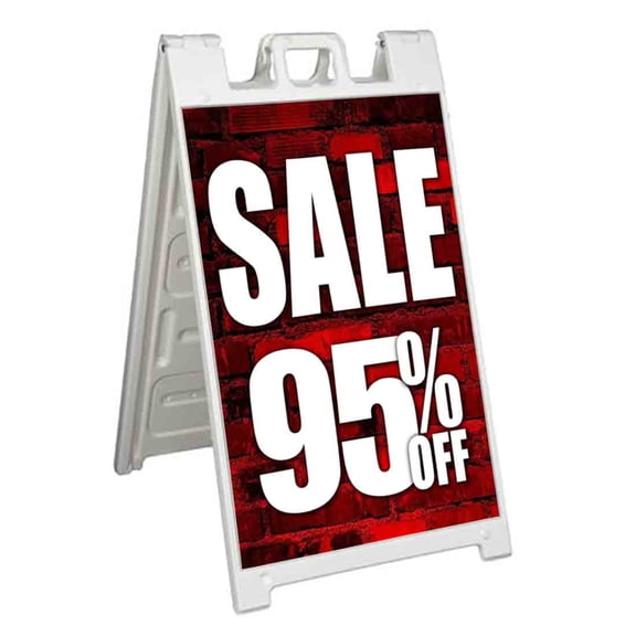 Sale 95 Percent Off (24" X 36") Standard A-Frame Signicade, Includes Decal Applied To Stand