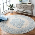 thumbnail image 2 of SAFAVIEH Lagoon Toireasa Medallion Area Rug, Beige/Blue, 6'7" x 6'7" Round, 2 of 8