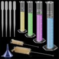 thumbnail image 2 of 4-Pack Gradient Cylinders, with 4 Pipettes, 1 Funnel and 2 Brushes, 2 of 5