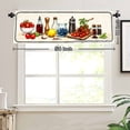 thumbnail image 3 of Rod Pocket Polyester kitchen Curtain Valances for Windows With Fresh Vegetables And Spices Design For Indoor Living Room Bedroom Kitchen Decoration 54x18 inch, 3 of 5
