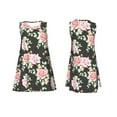 thumbnail image 7 of KLL Rose Flowers Pattern Womens Summer Dresses 2025,Loose Round Neck Sleeveless Sundresses Tank Dresses with Pockets, 7 of 7