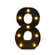 thumbnail image 5 of Lámpara de Número de Marquesina Macarena Luz LED Decoración para Exteriores Fiesta Compromiso 22 cm, 5 of 8