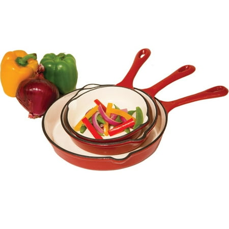 Heuck 3-piece Porcelain Enamel Cast Iron