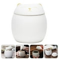 thumbnail image 3 of Jar Tea Ceramic Canister Storage Container Cat Kitchen Canisters Cookie Coffee Food Containers Jars Sugar Salt Candy, 3 of 6