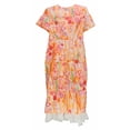 thumbnail image 1 of Marni Women's Nectarine Waterfall Comp Poplin Dress - 42, 1 of 2