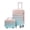 Blue+Pink, variant on 14"/20" 2 pcs/set in PC Spinner Wheel Luggage, Carry on Suitcase, With Gradient Color and Combination Lock(Blue+Pink)