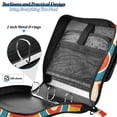 thumbnail image 4 of FORMRS Zipper Binder with Shoulder Strap 2-inch Ring 500 Sheet Capacity File Bag, Colorful Circles, 4 of 5