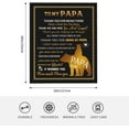 thumbnail image 4 of Papa Gifts Blanket 60" x 50", Gifts for Papa, Papa Birthday Gifts, Best Papa Gifts, Presents for Papa, Papa Gifts from Grandkids/Grandchildren/Granddaughter/Grandson, 4 of 6