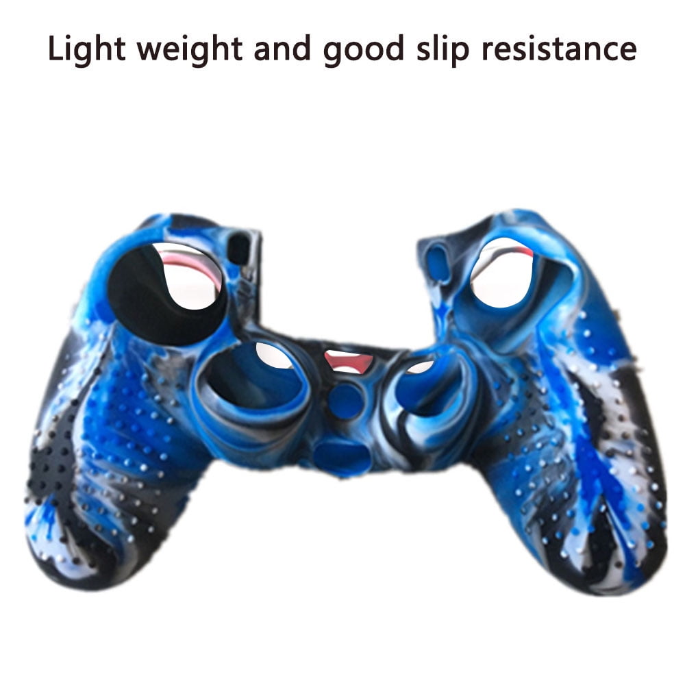 Ps4 Controller Skin Grip Cover Case Set Protective Soft Silicone Gel Rubber Shell Anti Slip Thumb Stick Caps For Playstation 4 Controller Gaming Gamepad Walmart Com
