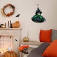 thumbnail image 3 of Diceymbol Halloween Skeleton Witch Pendant Swinging Witch Skull Decor Spooky Manor Party Hanging Ornament 3D Witchcraft Outdoor & Indoor Decoration, 3 of 6