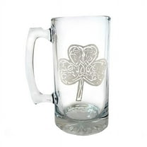 Lyoncraft SSCL01 16 oz Celtic Clover Engraved Stein Glass