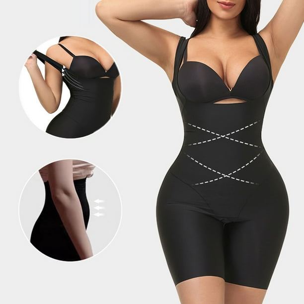 Aligament Shapers For Women Solid Color High Waist Hip Lifting Crotch  Opening High Elastic Waist And Body Shaping Jumpsuit Size S 