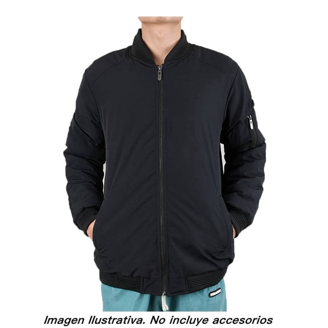 Chamarra George Talla CH Estilo Baseball Lisa Negro