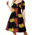 thumbnail image 4 of Vestido de manga corta con estampado de mapa de Tigray, vestido de noche de lujo para mujer, vestido de verano para mujer coreana, 4 of 8