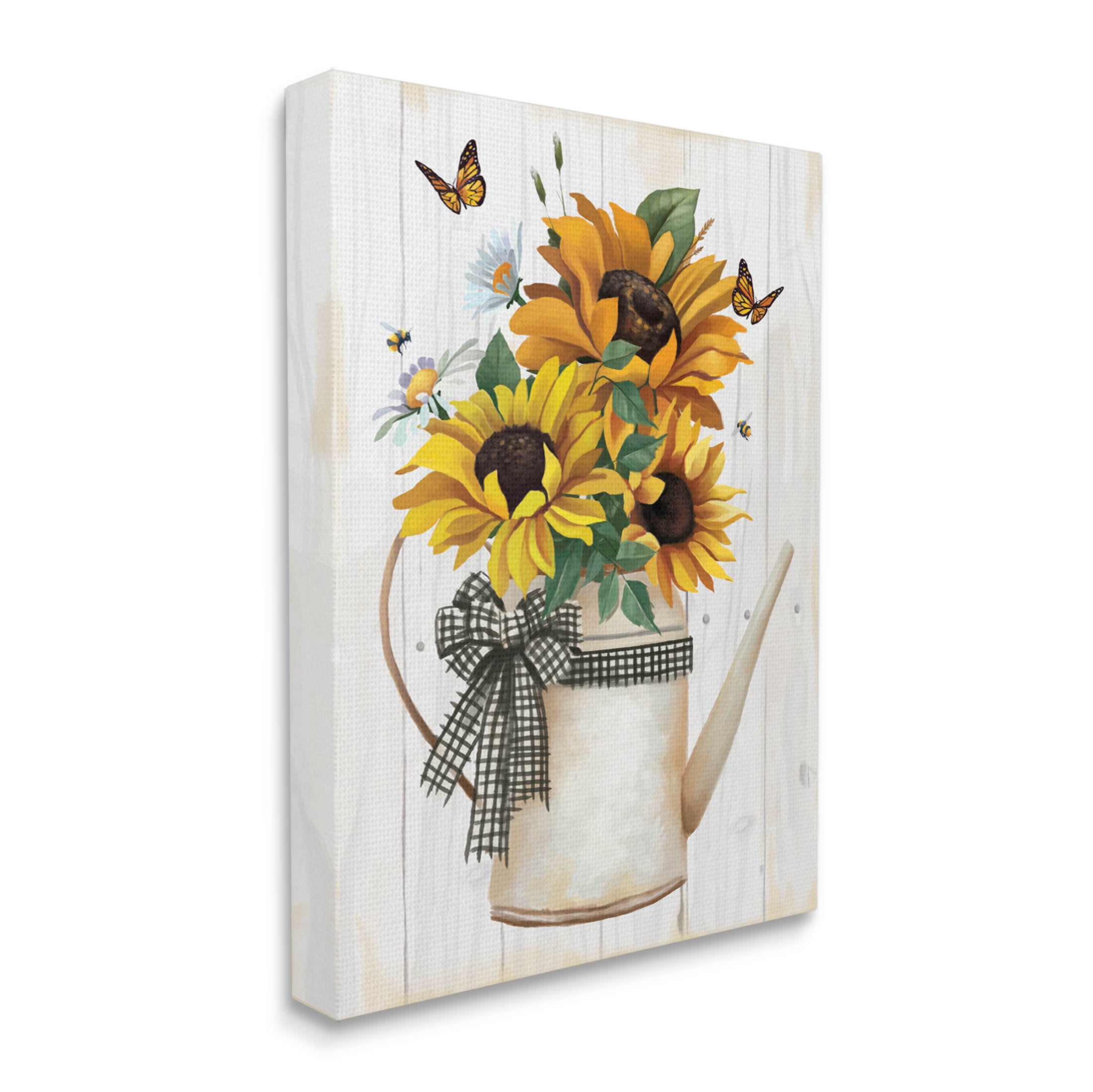 Stupell Industries Country Rustic Sunflower Bouquet Graphic Art Gallery Wrapped Canvas Print Wall Art, Design by Lucca Sheppard