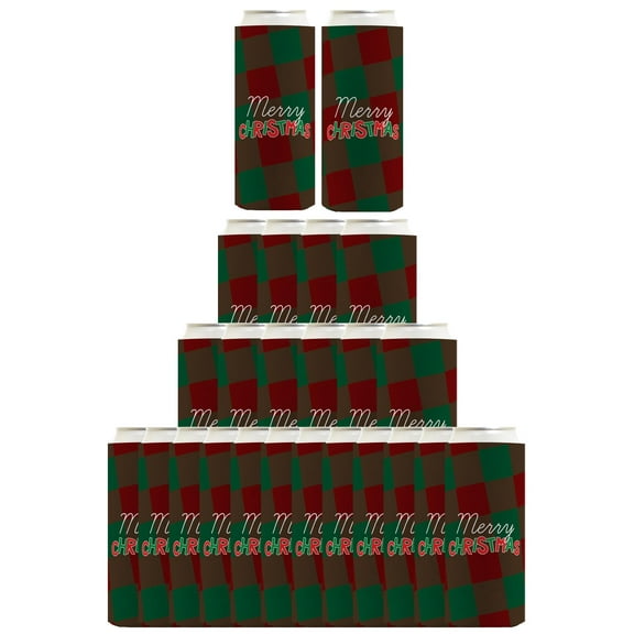 Secret Santa Gifts For Women Merry Christmas 24-Pack Ultra Slim Can Drink Thermocoolers Party Pack