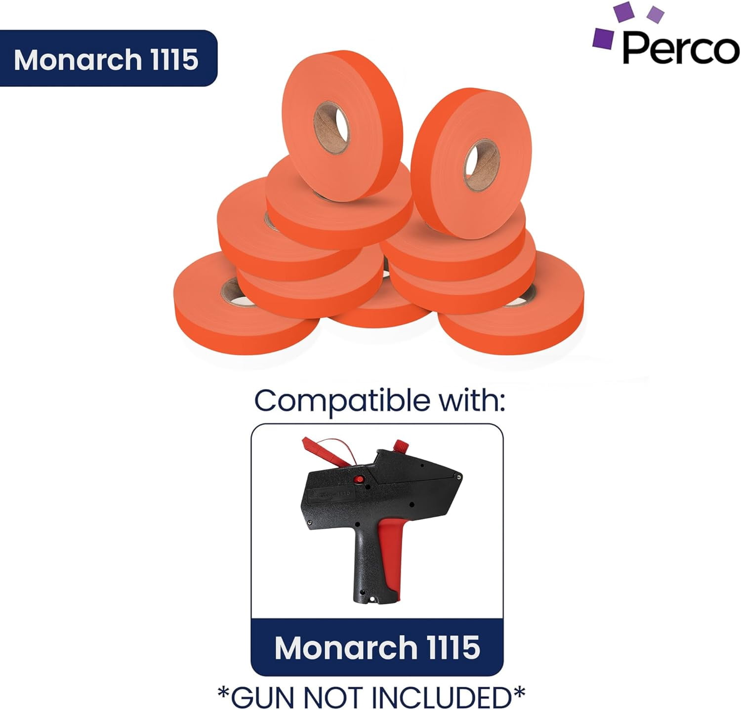 Pricing Labels for Monarch 1115 Red - 15,000 labels w/ 10 Rolls Value Pack, 1 Sleeve - Made in USA