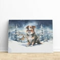 thumbnail image 3 of Hello Winter Border Collie Welcome Snowy Night Watercolor Vintage Horizontal Matte Canvas Poster Borders Dog Lovers Gifts Idea Wall Art Home Decor - 01011, 3 of 5