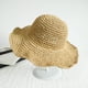 thumbnail image 2 of Nvzi Sombrero de sol plegable de ala ancha para mujer, transpirable, de verano, con protección solar y contra los rayos UV, color caqui., 2 of 4