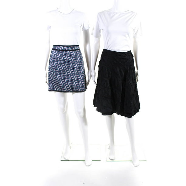 Pre-owned|Nanette Lepore Womens A-Line Skirts Blue Size 2 4 Lot 2 -  Walmart.com