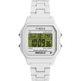 thumbnail image 1 of Timex TW2V20100 Unisexe 80 Cadran Numérique Bracelet Montre en Résine Blanche, 1 of 6