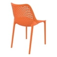thumbnail image 2 of Luxury Commercial Living 32.25" Orange Stackable Outdoor Patio Dining Chair, 2 of 7