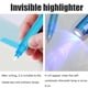 thumbnail image 5 of Wosthever Bolígrafo de tinta Invisible profesional de 4 Uds. Con luz púrpura, resaltador resistente al agua, Detector de billetes falsos, Ropa Deportiva, Zapatos, 5 of 6