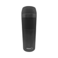 thumbnail image 1 of Termo de Acero Inoxidable 450 ml Doble Pared Steiner Diseño Moderno con Fajilla de Silicón, Negro, 1 of 6
