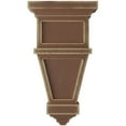 thumbnail image 2 of Ekena Millwork 5"W x 5"D x 9"H Arts and Crafts Wood Vintage Decor Corbel, Weathered Brown, 2 of 6