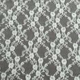 thumbnail image 2 of Stretch Lace Diamond Flowers Fabric By The Yard, Off White, 2 of 3