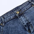 thumbnail image 3 of DuoJiaJ Summer Denim Skirt For Women Hem Bodycon Mini Jean Skirt Elegant & Casual Wear Denim Skirts Women Blue L, 3 of 5