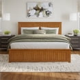 thumbnail image 2 of Nantucket King Platform Bed with Matching Footboard and Drawers in Light Toffee, 2 of 30