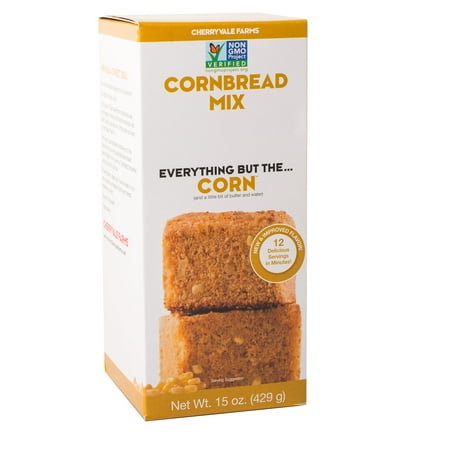 - Cherryvale Farms, Cornbread Baking Mix, Everything But The Corn, Non-GMO, Vegan, 15 oz