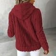 thumbnail image 6 of GigrtiJin Winter Fleece Hooded Jackets for Women Fuzzy Warm Casual Cardigan Coat Full Zip up Outerwear with Pockets, 6 of 9