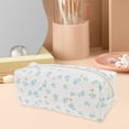 thumbnail image 6 of Unique Bargains 1 Pc Floral Print Style Drawstring Makeup Bag for Vacation Canvas Blue, 6 of 6