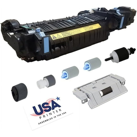 USA Printer CE484A-MK-USA Maintenance Kit for HP Color Laser Printer CM3530 CP3525 M551 M570 M575 includes RM1-4955 Fuser & Tray 1-3 Roller Kit (110V)