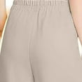 thumbnail image 5 of Beige Wide Leg Sweatpants Women Pants for Women EllaFlow Soft High Waist Pull On Wide Leg Pants Drape Pant for Senior Over 50 Fashion Clothing, 5 of 6