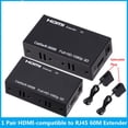 thumbnail image 2 of 60m HDMI Extender Over CAT5e/6 1080p Support for Long-Distance AV Installations, 2 of 8