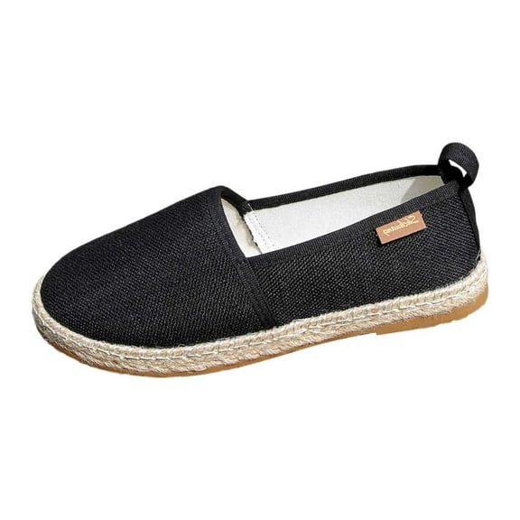 Flat Shoes for Women Hollow Platform Casual Shoes Solid Color Breathable Espadrilles