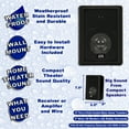 thumbnail image 2 of Acoustic Audio 151B Indoor Outdoor 2 Way Speakers 3600 Watt Black 6 Pair Pack 151B-6Pr, 2 of 6