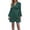 Dark Green, variant on Elegant V Neck Satin Evening Gown For Women Plus Size Formal Party Dress With Waist And Low Back