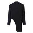 thumbnail image 3 of Wyzesi Spring T Shirts Autumn and Winter New Slim Fit New Half Turtleneck Base Shirt European and Men's Elastic Design Button Shoulder T Shirt Compression T Shirts Men Train, 3 of 9