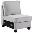 thumbnail image 3 of Devion Furniture Polyester Fabric U-Shaped Sectional Sofa in Light Gray, 3 of 7
