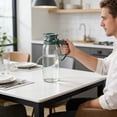 thumbnail image 4 of Weloille Glass Cold Water Pitcher 1 Piece, High Temperature Resistant BPA-Free Water Jug, Leakproof Large Capacity Drink Container, Pitcher for Cold Water Juice Beer Iced Tea Home Kitchen, 4 of 6