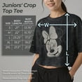 thumbnail image 5 of Junior's Mickey & Friends Distressed Minnie Wink Portrait  Graphic T-Shirt, 5 of 9